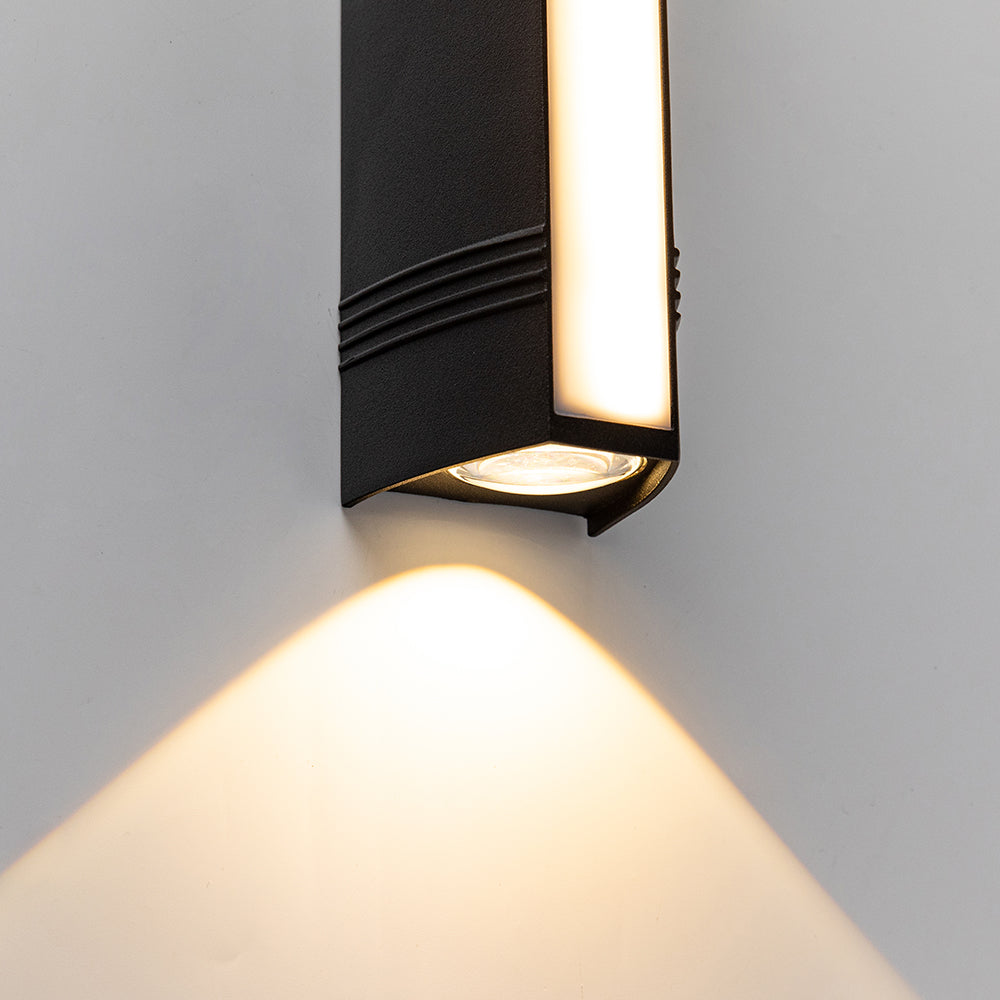 Modern LED Outdoor Wall Light with Up and Down Lighting Waterproof