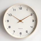 Scandinavian Wooden Wall Clock with Silent Quartz Movement