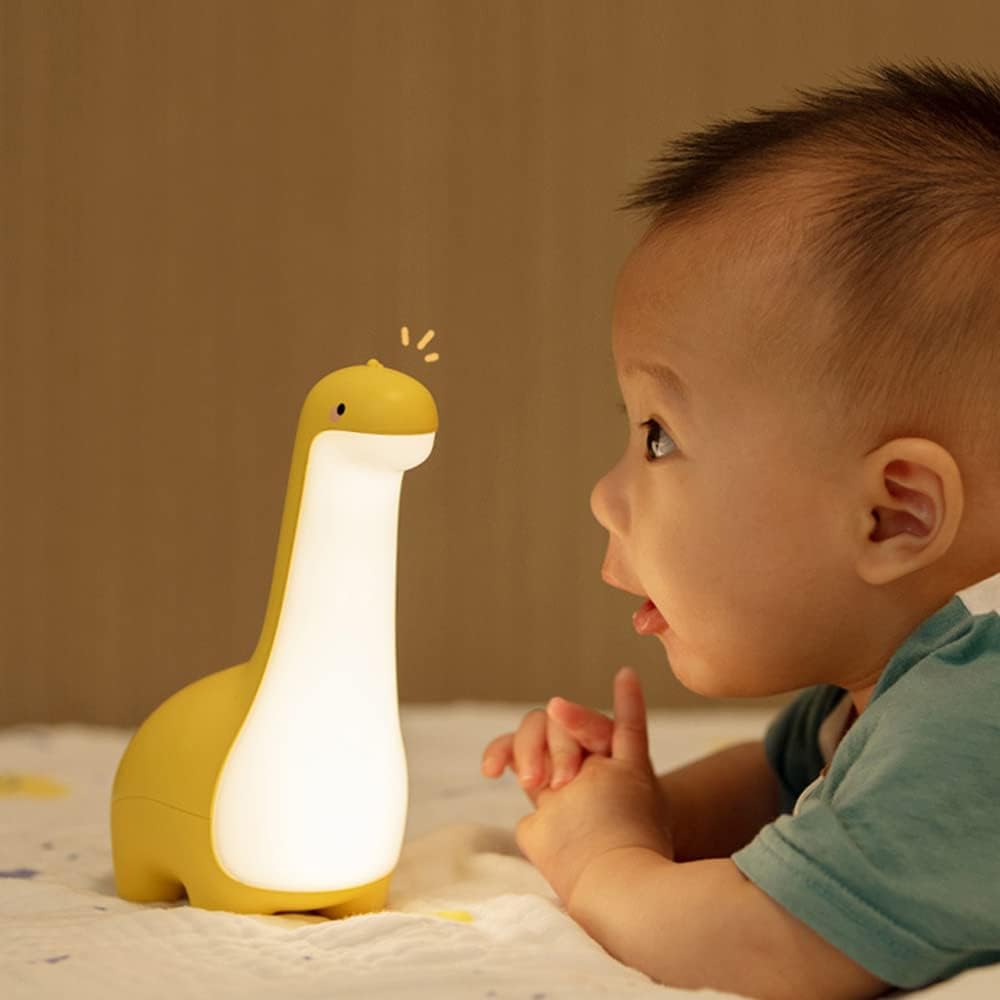 DinoSnug Silicone Dinosaur Night Light Tap Control Lamp