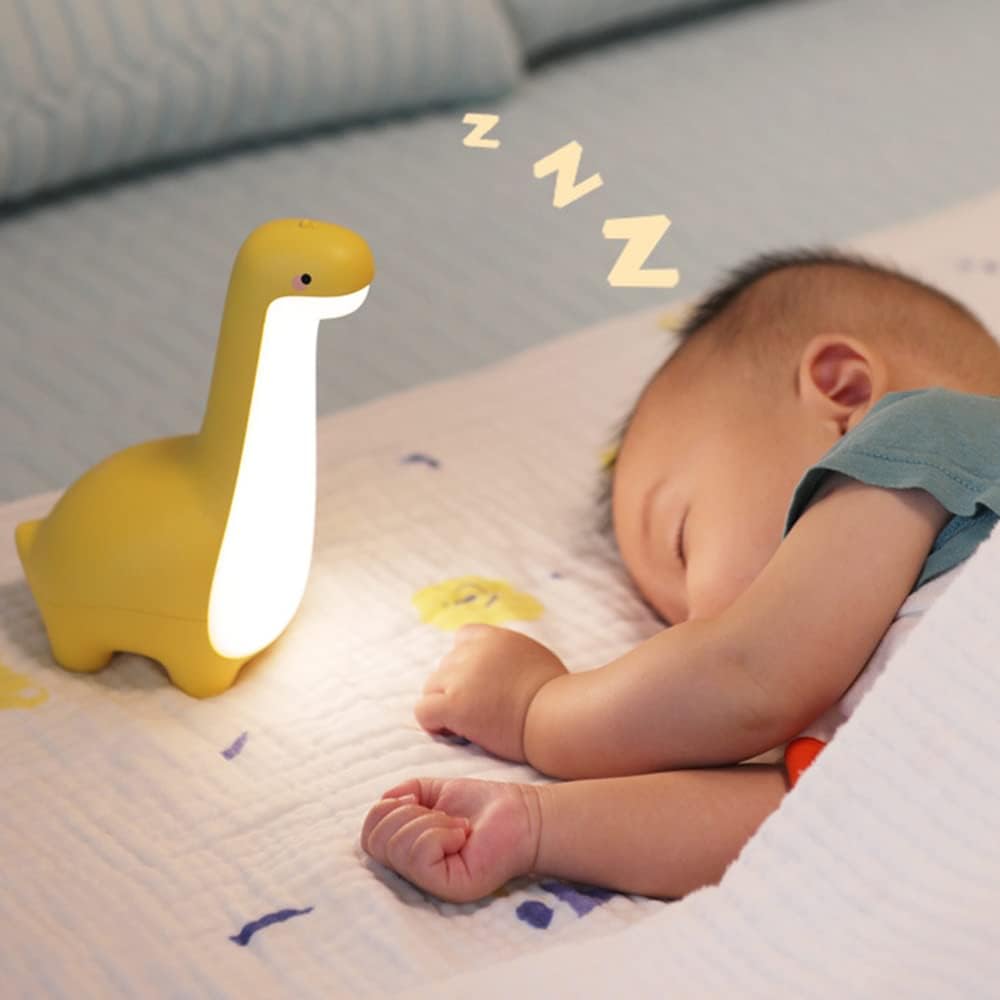 DinoSnug Silicone Dinosaur Night Light Tap Control Lamp