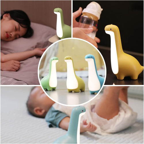 DinoSnug Silicone Dinosaur Night Light Tap Control Lamp