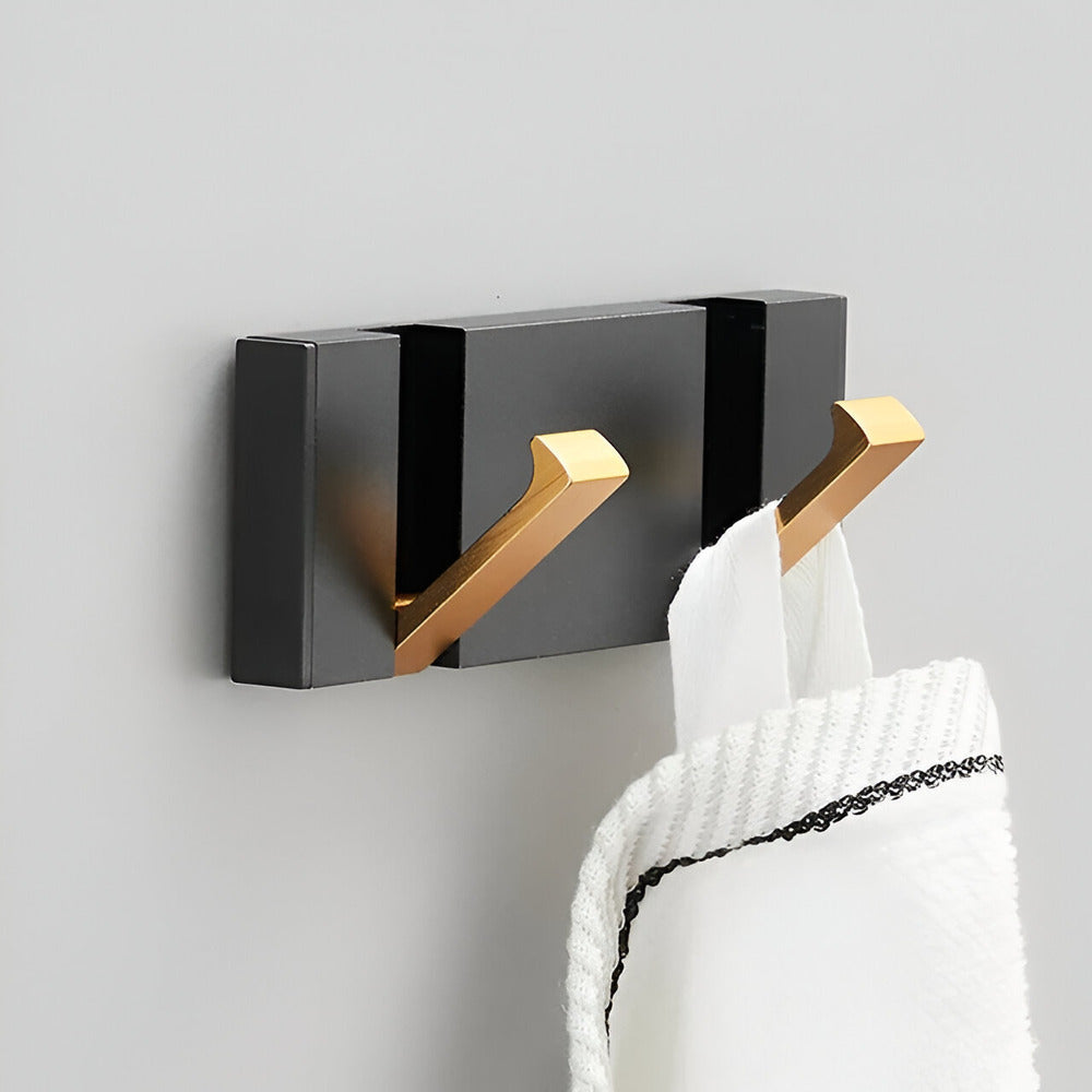 Modern Wall Mounted Coat Rack with Foldable Hooks