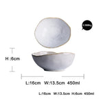 Nordic Irregular Ceramic Plates & Bowls Modern Organic