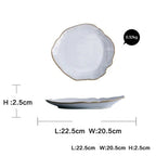 Nordic Irregular Ceramic Plates & Bowls Modern Organic
