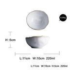 Nordic Irregular Ceramic Plates & Bowls Modern Organic