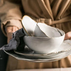 Nordic Irregular Ceramic Plates & Bowls Modern Organic