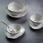 Nordic Irregular Ceramic Plates & Bowls Modern Organic