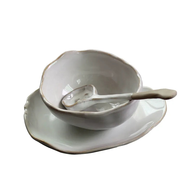 Nordic Irregular Ceramic Plates & Bowls Modern Organic