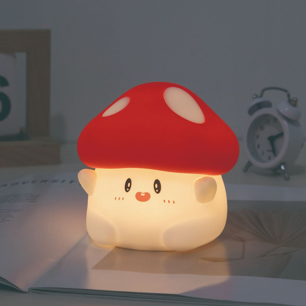 Mushroom LED Night Light for Kids Touch Control Silicone Lamp