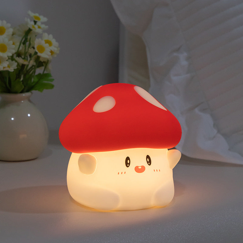 Mushroom LED Night Light for Kids Touch Control Silicone Lamp
