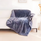 Plush Microfiber Waterproof Throw Blanket with Soft Sherpa Fleece Lining