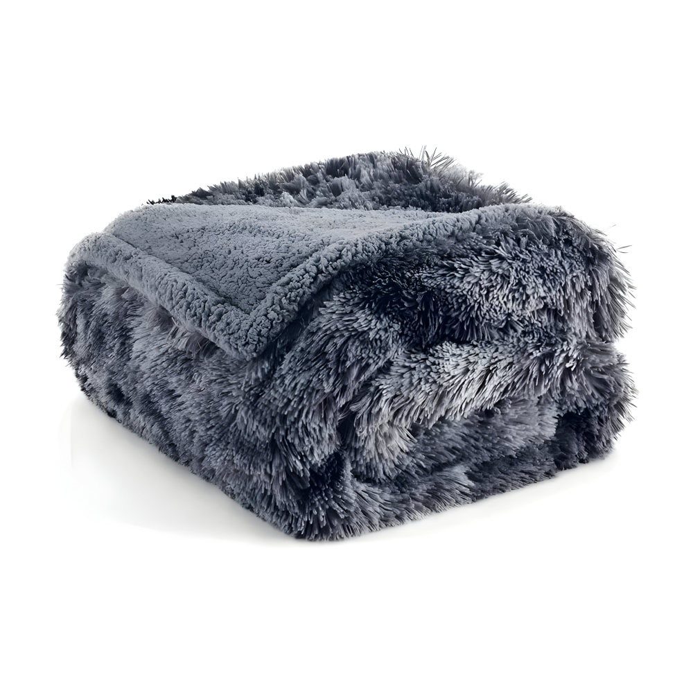 Plush Microfiber Waterproof Throw Blanket with Soft Sherpa Fleece Lining