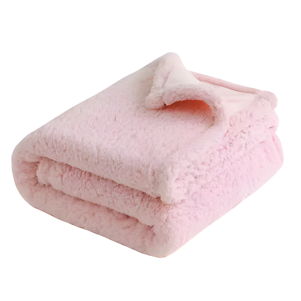 Plush Microfiber Waterproof Throw Blanket with Soft Sherpa Fleece Lining