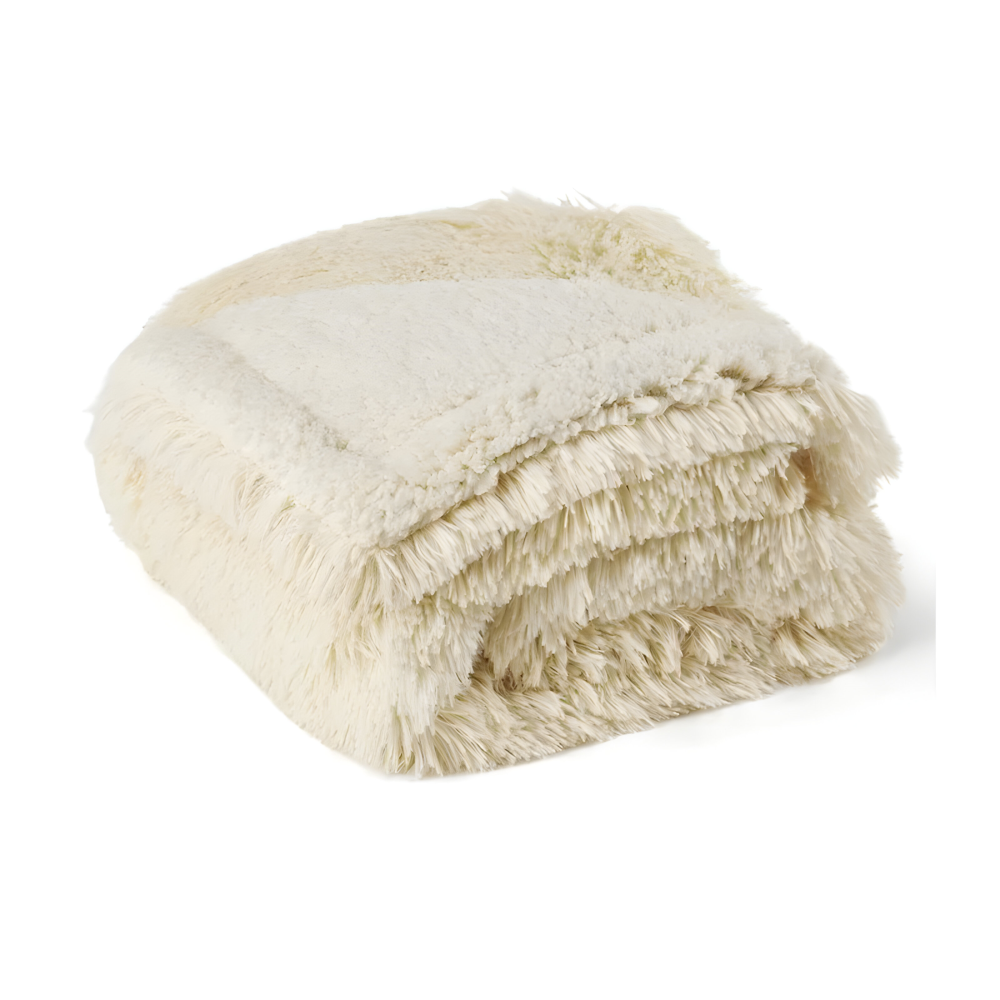 Plush Microfiber Waterproof Throw Blanket with Soft Sherpa Fleece Lining