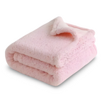 Plush Microfiber Waterproof Throw Blanket with Soft Sherpa Fleece Lining