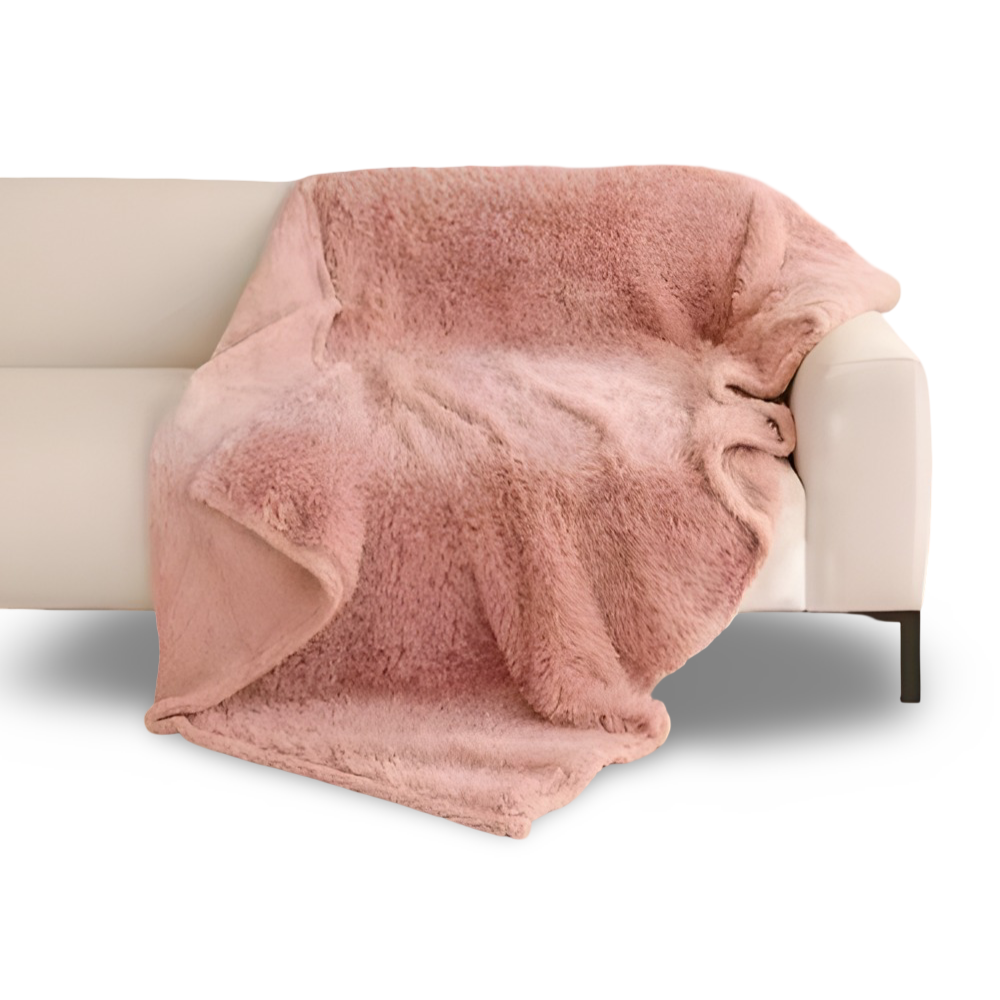 Plush Microfiber Waterproof Throw Blanket with Soft Sherpa Fleece Lining