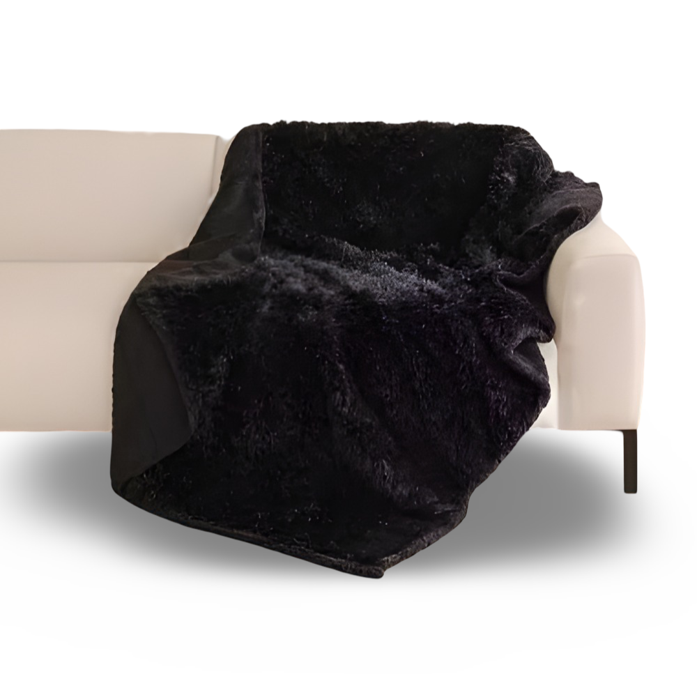 Plush Microfiber Waterproof Throw Blanket with Soft Sherpa Fleece Lining