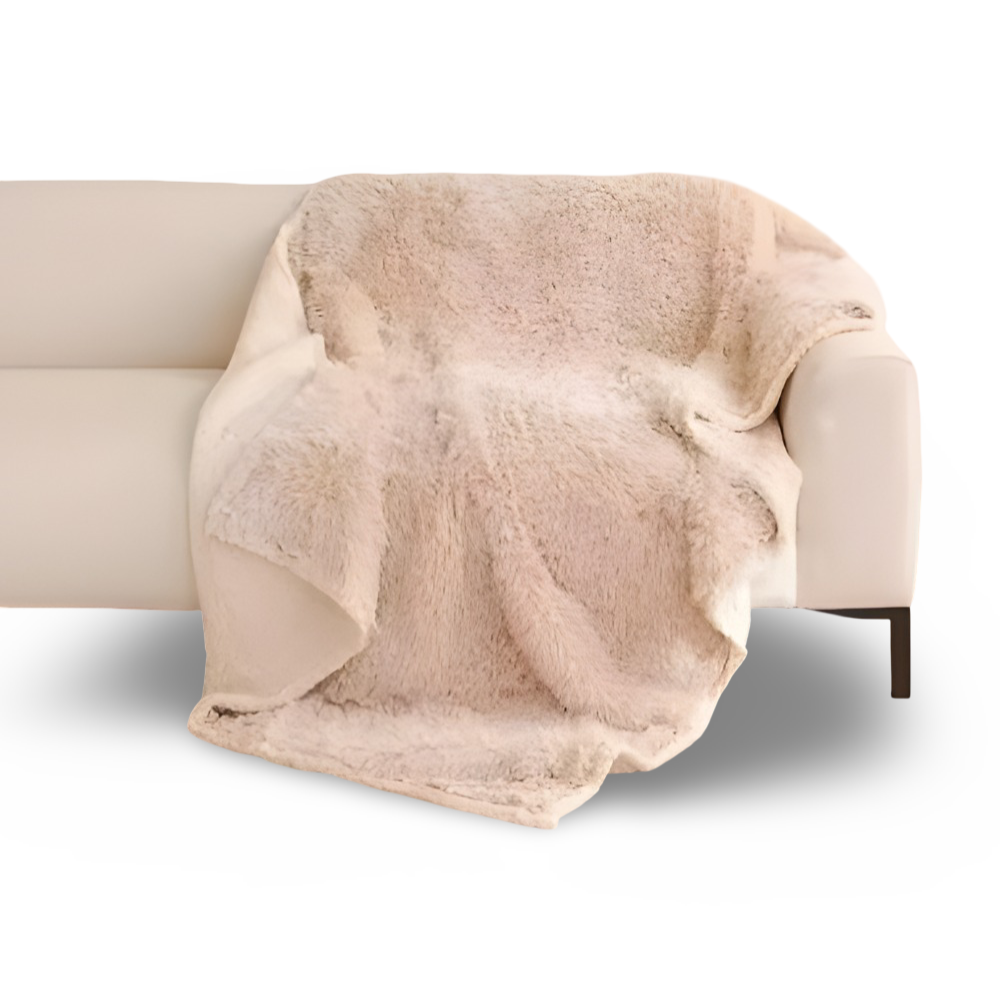 Plush Microfiber Waterproof Throw Blanket with Soft Sherpa Fleece Lining