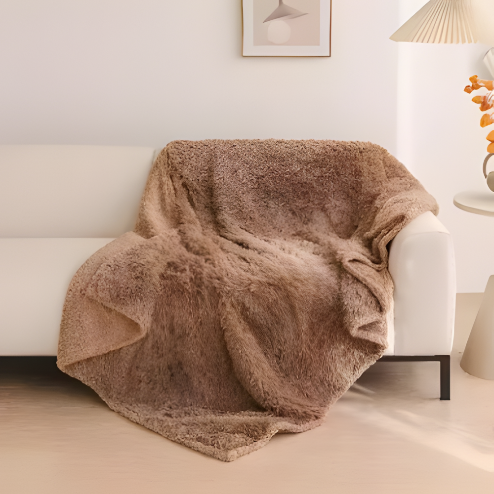 Plush Microfiber Waterproof Throw Blanket with Soft Sherpa Fleece Lining