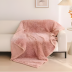 Plush Microfiber Waterproof Throw Blanket with Soft Sherpa Fleece Lining