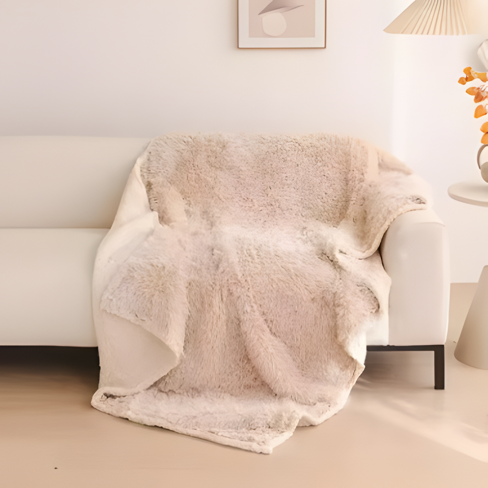 Plush Microfiber Waterproof Throw Blanket with Soft Sherpa Fleece Lining