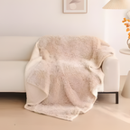 Plush Microfiber Waterproof Throw Blanket with Soft Sherpa Fleece Lining