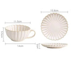 White Scalloped Ceramic Plates & Bowls Elegant Dinnerware