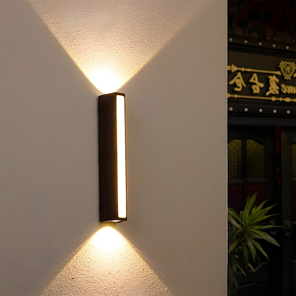 Modern LED Outdoor Wall Light with Up and Down Lighting Waterproof