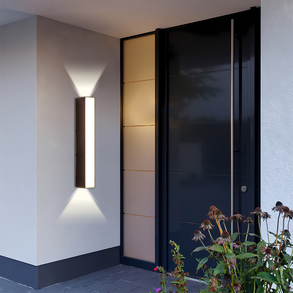 Modern LED Outdoor Wall Light with Up and Down Lighting Waterproof