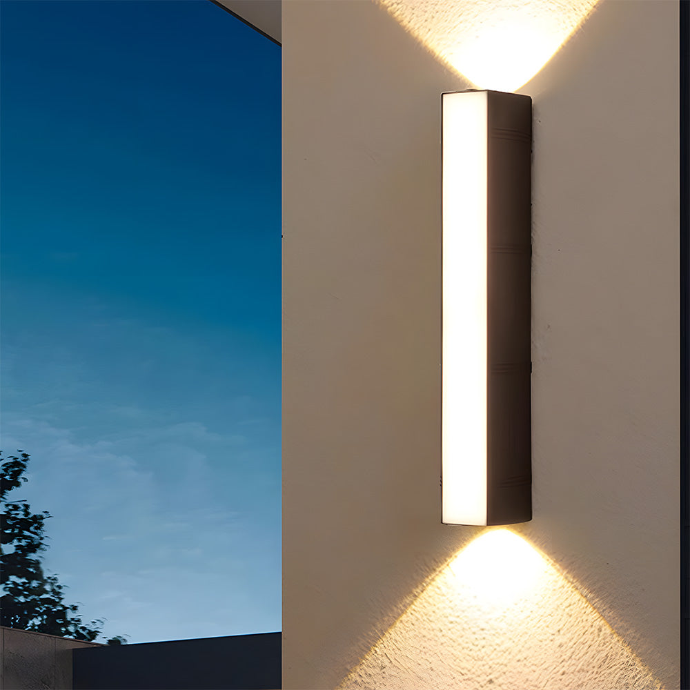 Modern LED Outdoor Wall Light with Up and Down Lighting Waterproof