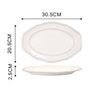 Nordic Vintage Ceramic Tableware Elegant Plates