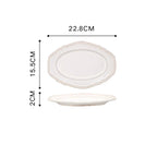 Nordic Vintage Ceramic Tableware Elegant Plates