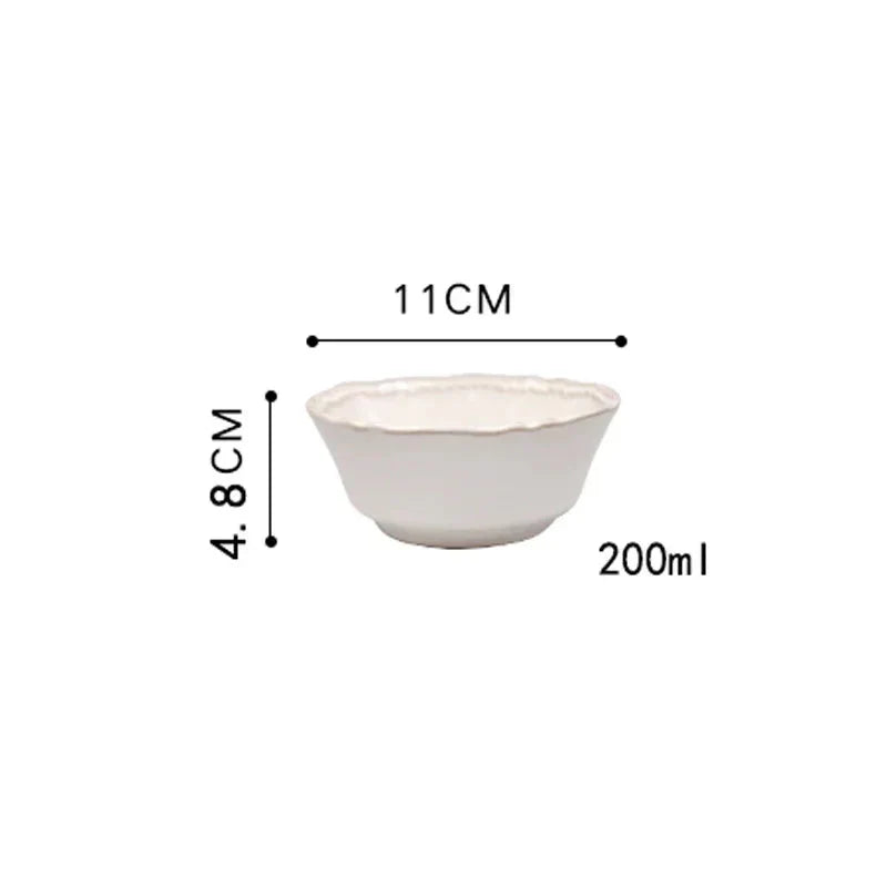 Nordic Vintage Ceramic Tableware Elegant Plates