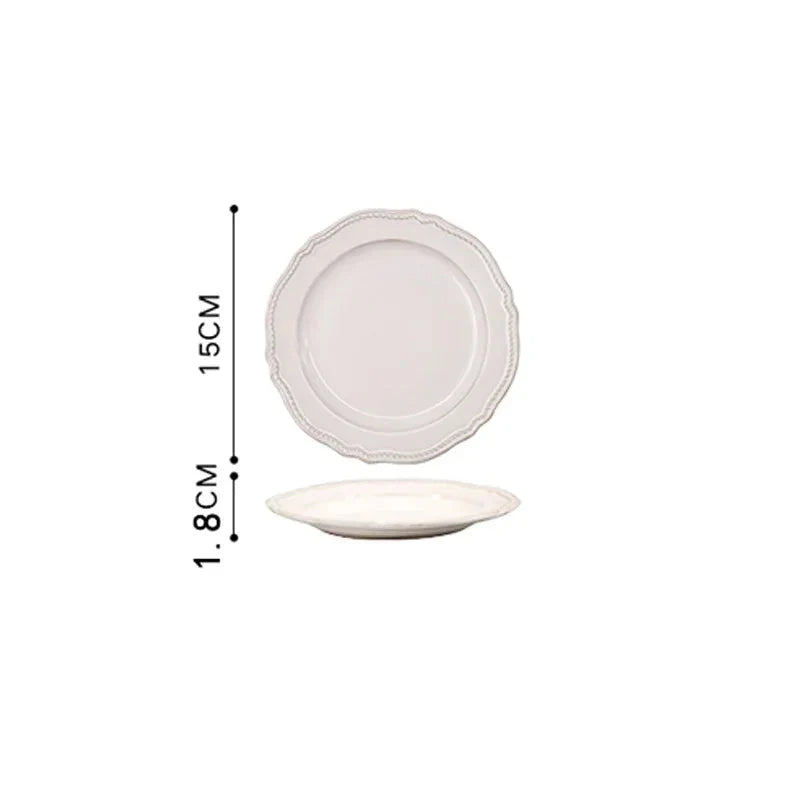 Nordic Vintage Ceramic Tableware Elegant Plates