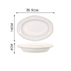 Nordic Vintage Ceramic Tableware Elegant Plates