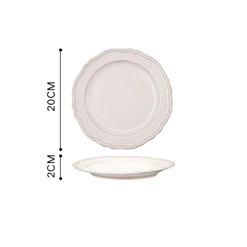 Nordic Vintage Ceramic Tableware Elegant Plates