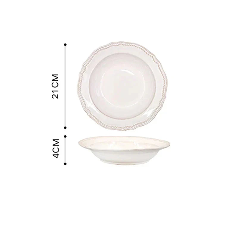 Nordic Vintage Ceramic Tableware Elegant Plates