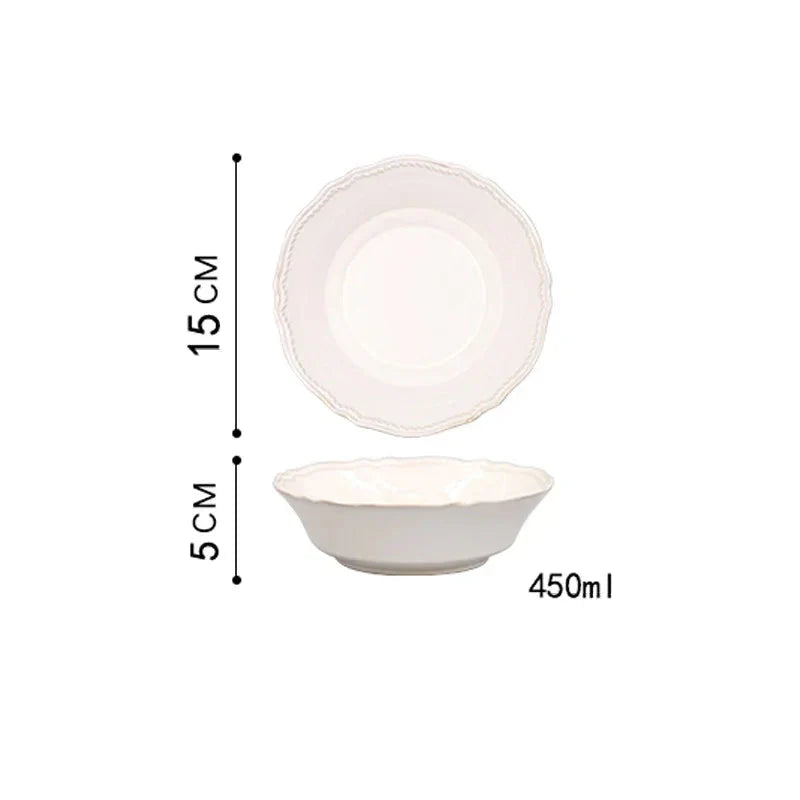 Nordic Vintage Ceramic Tableware Elegant Plates