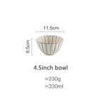 White Scalloped Ceramic Plates & Bowls Elegant Dinnerware