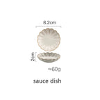 White Scalloped Ceramic Plates & Bowls Elegant Dinnerware