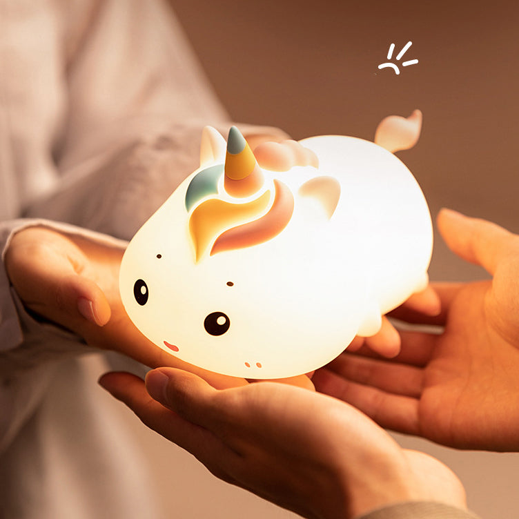 Unicorn LED Night Light for Kids with Touch Control Lamp