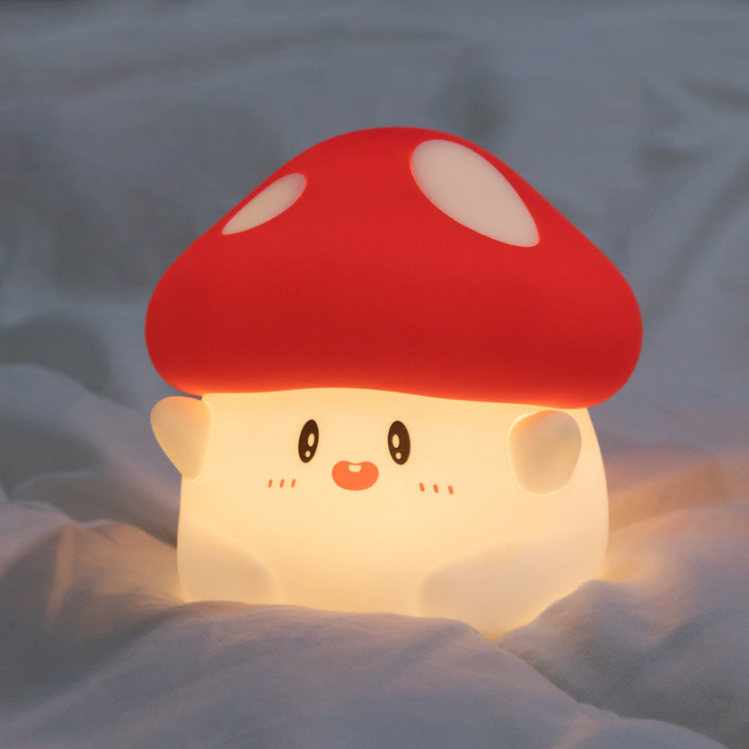 Mushroom LED Night Light for Kids Touch Control Silicone Lamp