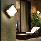 Modern LED Outdoor Wall Light with Motion Sensor in Black Waterproof